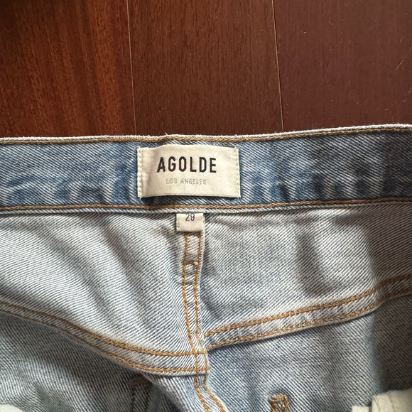 Agolde Distressed Straight Leg Pants - Picture 2 of 4